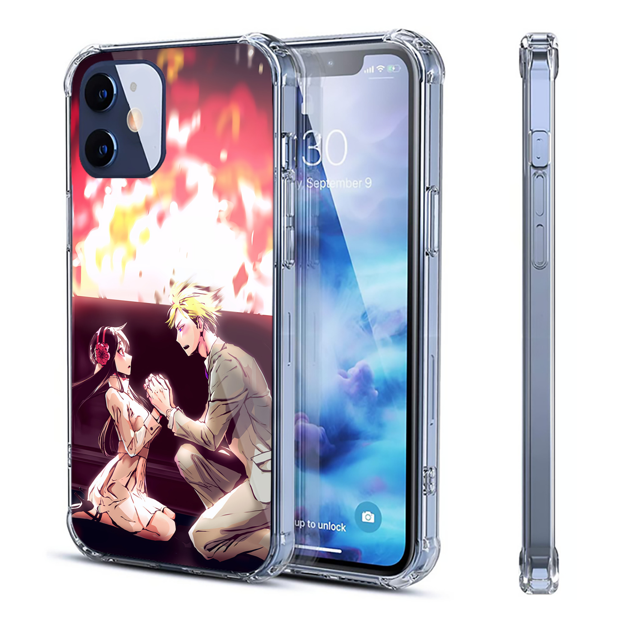 （画像用） SPY×FAMILY间谍家家酒 【iPhone 12シリーズ対応】透明スマホケース（クリアソフトケース）